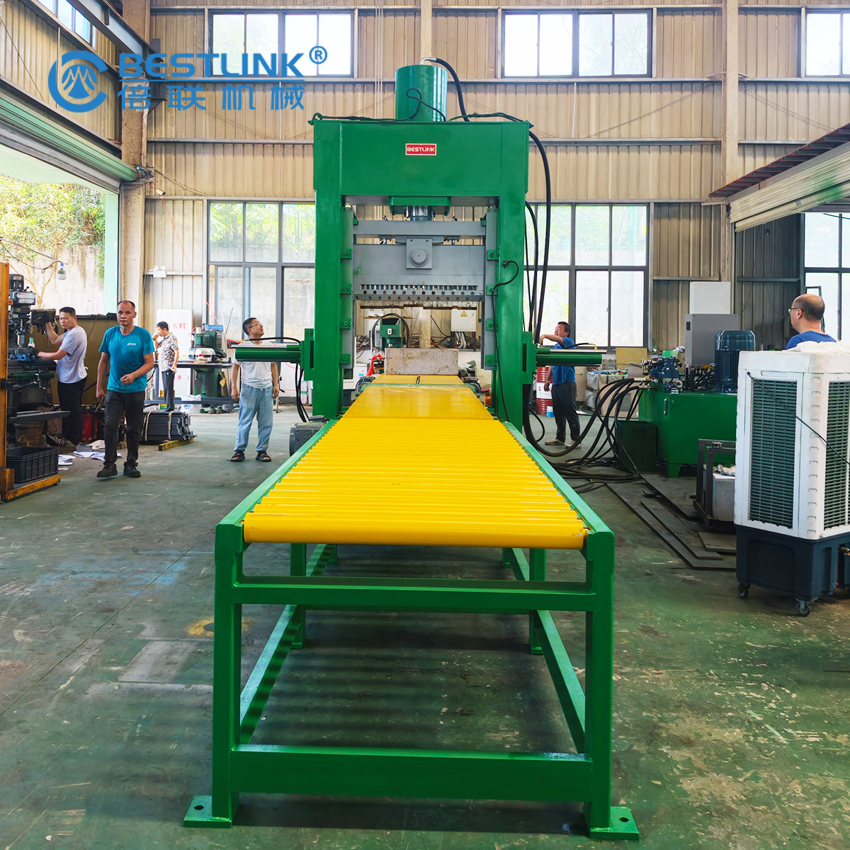 2026 Video de operación de la cortadora de piedra, máquina cortadora hidráulica de piedra de BESTLINK Factory