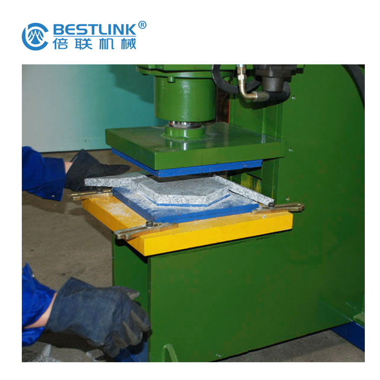 BESTLINK CP90 70T Máquina de reciclaje de piedra hidráulica para presionar piedras de 10 cm de espesor