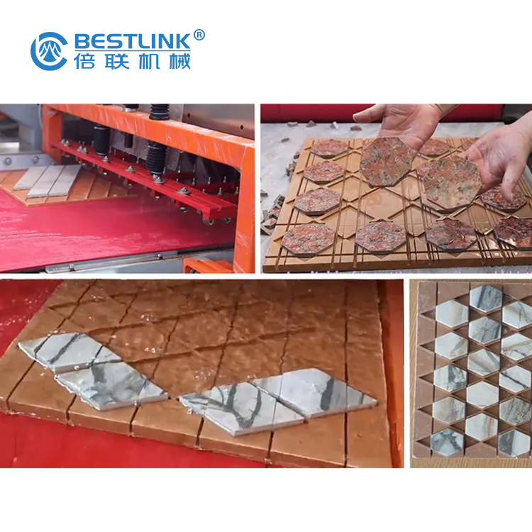 Bestlink Factory Multi Blades Automatic Mosaic Stone Cutting Machine