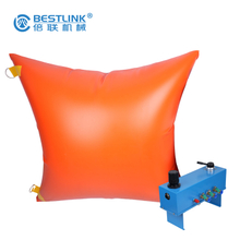 Bloque de aire empujando la bolsa de aire